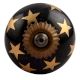 Gold Star Ceramic Cabinet Knob